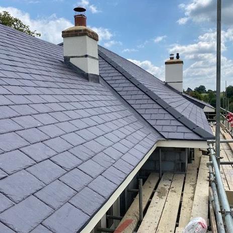 Beautiful Natural Welsh Slate Roof in Guilford