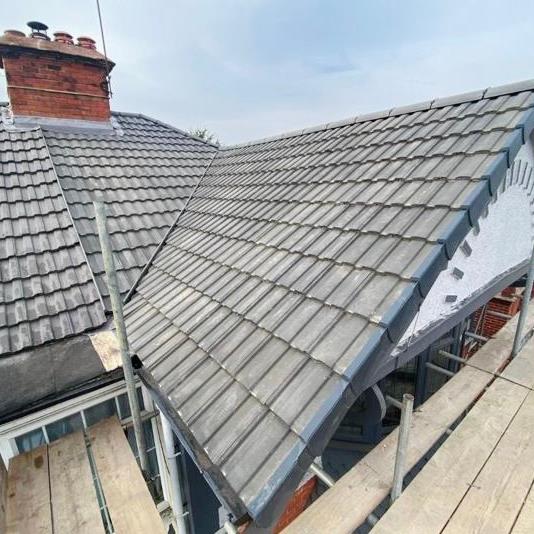Large interlocking Marley roof tile