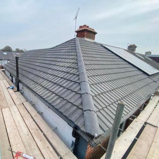 Large interlocking Marley roof tile