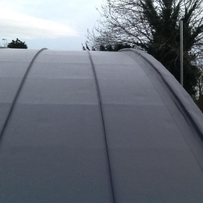 Single Ply Membrane Curved Roof